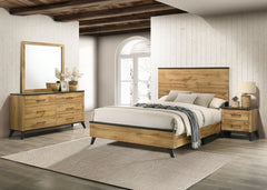 Best Furniture Outlet - Coaster - Kaywood 4-piece Eastern King Bedroom Set Natural Pine - 225001KE-S4