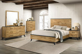 Best Furniture Outlet - Coaster - Kaywood 5-piece Eastern King Bedroom Set Natural Pine - 225001KE-S5