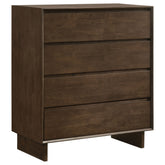 Best Furniture Outlet - Coaster - Glenwood 4-drawer Chest of Drawers Warm Brown - 225015