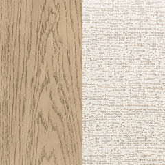 Kailani 49-inch Eastern King Wingback Bed Beige Oak