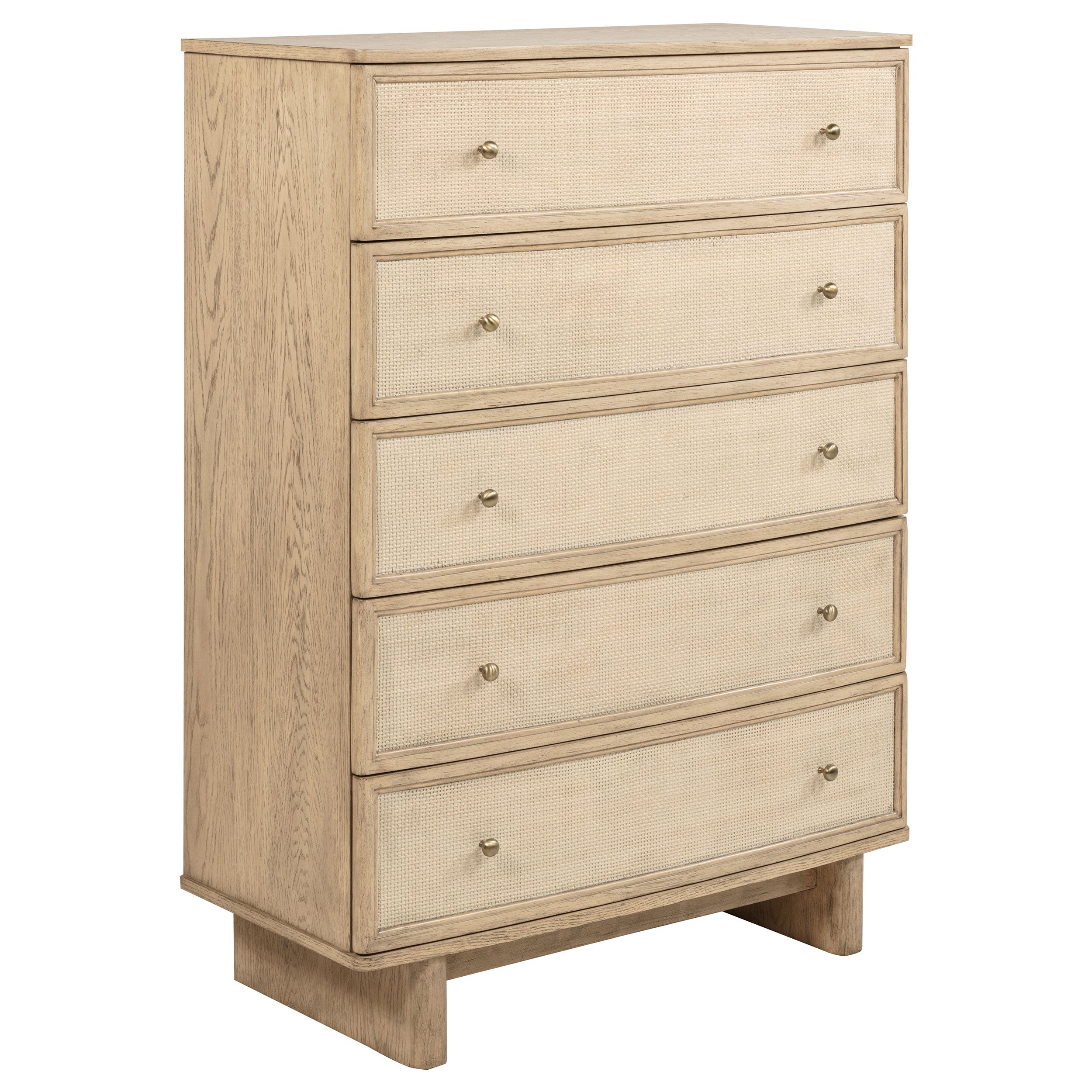 Best Furniture Outlet - Coaster - Kailani 5-drawer Bedroom Chest of Drawers Beige Oak - 225045