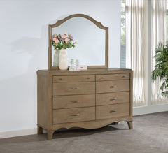 Revello 8-drawer Bedroom Dresser with Mirror Washed Mango