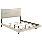 Best Furniture Outlet - Coaster - Trenton 54-inch Wood Eastern King Panel Bed Rustic Cream - 225061KE