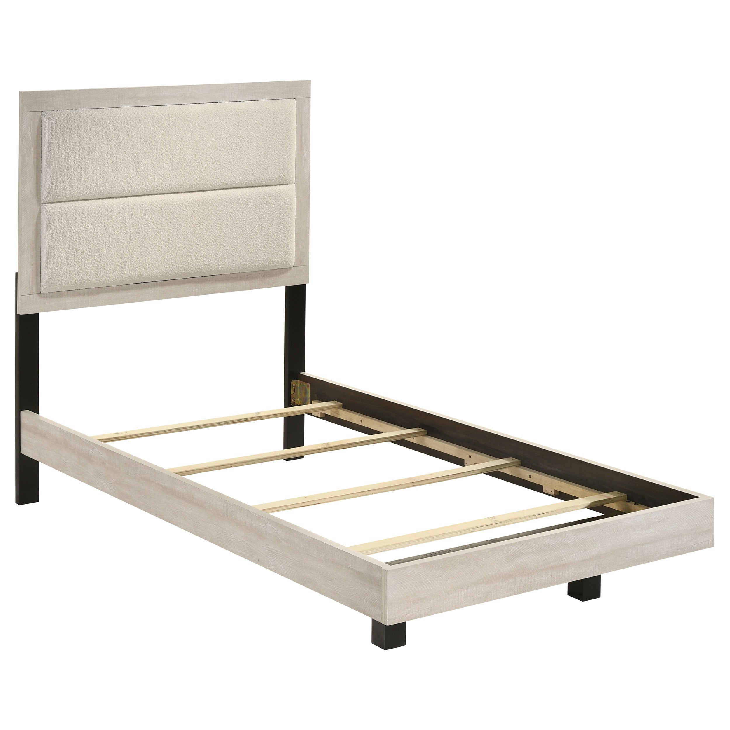Best Furniture Outlet - Coaster - Trenton 54-inch Wood Twin Panel Bed Rustic Cream - 225061T