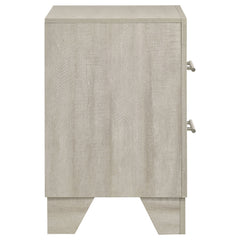 Trenton 2-drawer Nightstand Bedside Table Rustic Cream
