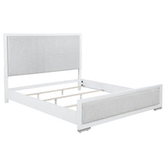 Best Furniture Outlet - Coaster - Gracemont 57-inch Eastern King Panel Bed Grey and White - 225071KE