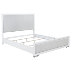 Best Furniture Outlet - Coaster - Gracemont 57-inch California King Panel Bed Grey and White - 225071KW