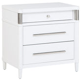 Best Furniture Outlet - Coaster - Gracemont 3-drawer Bedroom Nightstand Bedside Table White - 225072