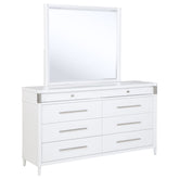 Best Furniture Outlet - Coaster - Gracemont 8-drawer Bedroom Dresser with Mirror White - 225073M