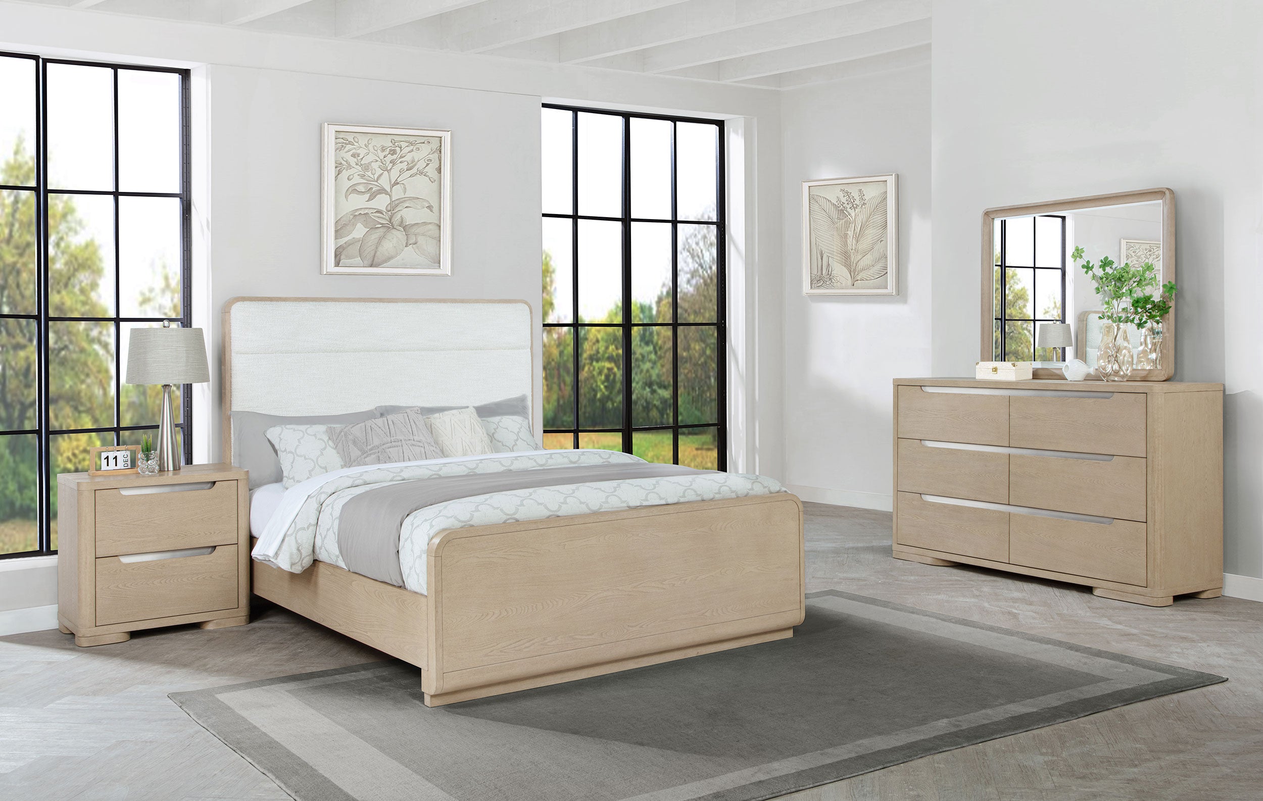 Best Furniture Outlet - Coaster - Ladera 4-piece Queen Bedroom Set Light Elm - 225081Q-S4