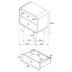 Robyn 4-piece Full Bedroom Set Light Ash