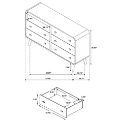 Robyn 5-piece California King Bedroom Set Light Ash
