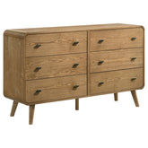 Best Furniture Outlet - Coaster - Robyn 6-drawer Bedroom Dresser Light Ash - 225093