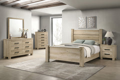 Best Furniture Outlet - Coaster - Oakglen 5-piece California King Bedroom Set Weathered Oak - 225101KW-S5