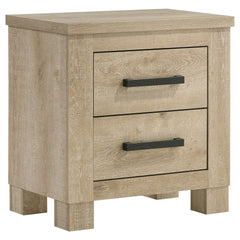 Best Furniture Outlet - Coaster - Oakglen 2-drawer Nightstand Bedside Table Weathered Oak - 225102