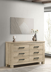 Oakglen 6-drawer Bedroom Dresser Weathered Oak