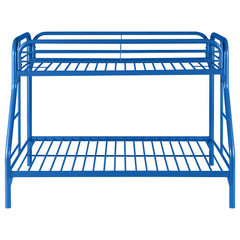 Morgan Metal Twin Over Full Bunk Bed Blue
