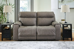 Best Furniture Outlet - Ashley Furniture - Starbot Sectional - 2-Piece Power Reclining Sectional Loveseat / Fossil - 23501S1