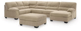 Best Furniture Outlet - Ashley Furniture - SimpleJoy 3-Piece Sectional and Ottoman - 3-Piece Sectional and Ottoman - 24203U3
