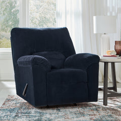 Best Furniture Outlet - Ashley Furniture - SimpleJoy Living Room - Rocker Recliner / Navy - 2420525