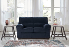 Best Furniture Outlet - Ashley Furniture - SimpleJoy Living Room - Loveseat / Navy - 2420535