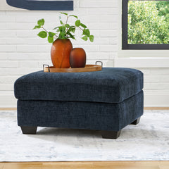 Best Furniture Outlet - Ashley Furniture - Aviemore Living Room - Oversized Accent Ottoman / Ink - 2430308