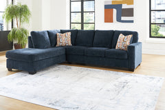 Best Furniture Outlet - Ashley Furniture - Aviemore Sectional - RAF 2-Piece Sectional with Chaise / Ink - 24303S1
