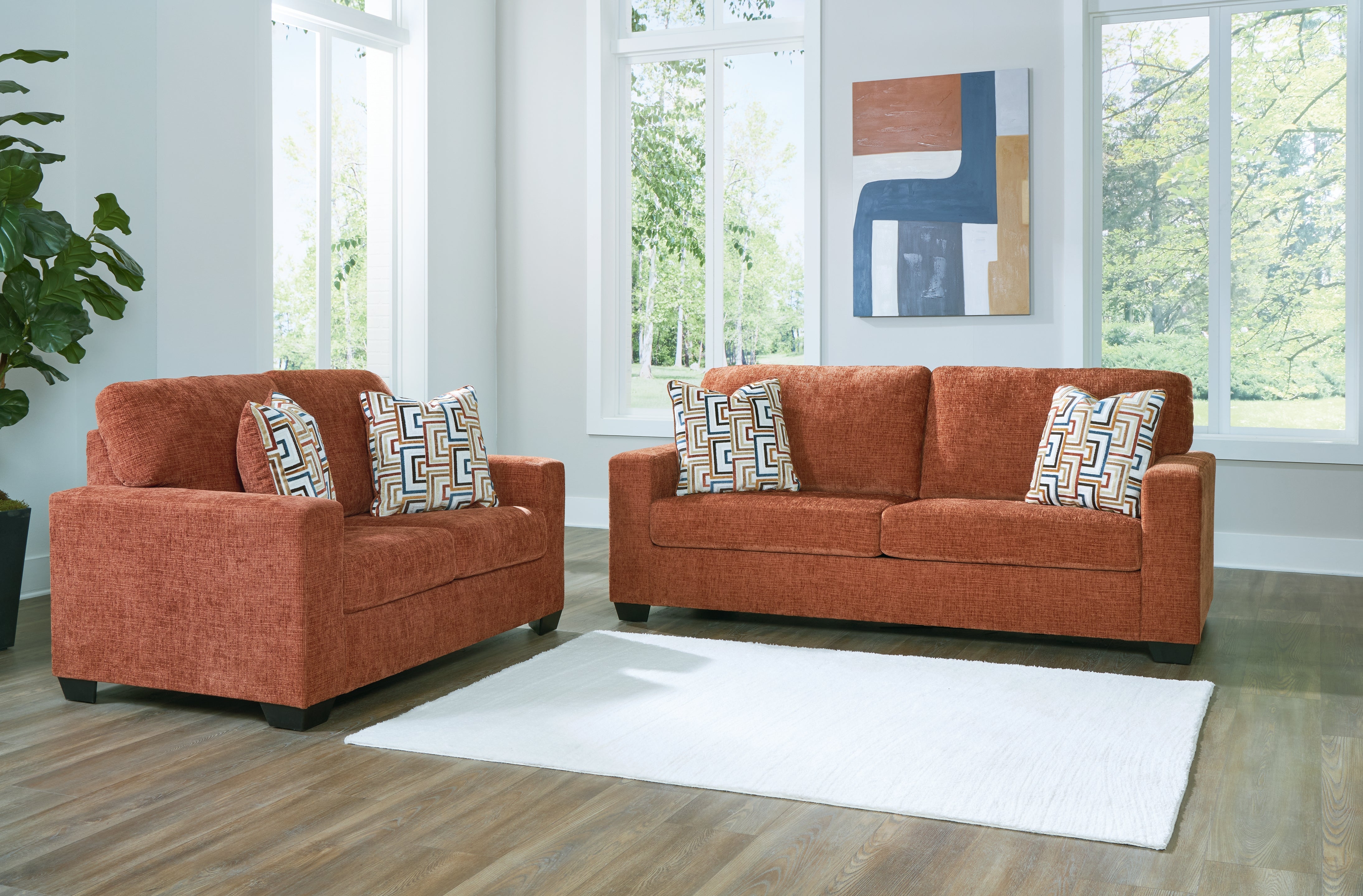 Best Furniture Outlet - Ashley Furniture - Aviemore Sofa and Loveseat - Sofa and Loveseat / Spice - 24304U1