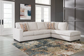 Best Furniture Outlet - Ashley Furniture - Aviemore Sectional - LAF 2-Piece Sectional with Chaise / Stone - 24305S2