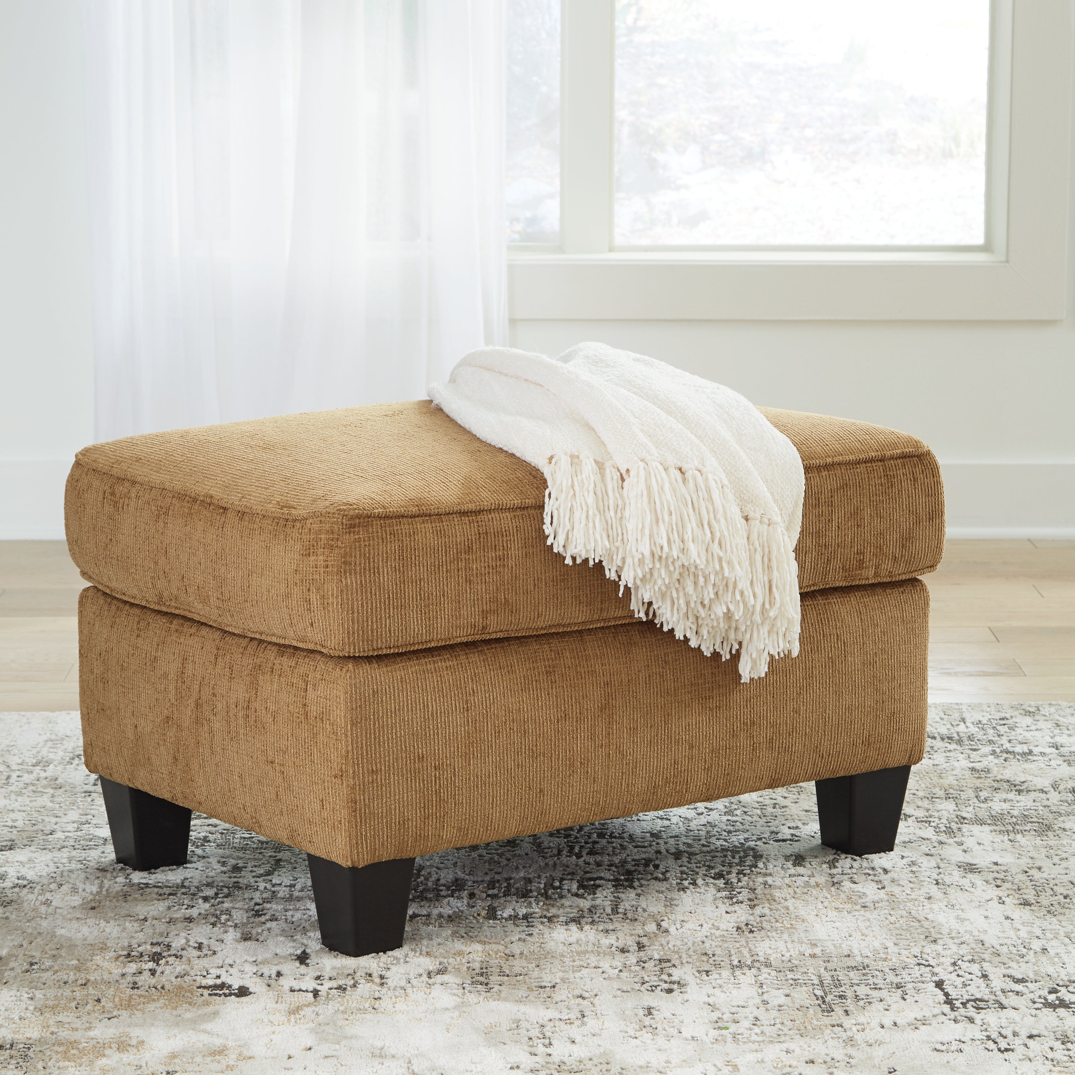 Best Furniture Outlet - Ashley Furniture - Erinslane Living Room - Ottoman / Honey - 2520714