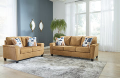 Best Furniture Outlet - Ashley Furniture - Erinslane Sofa and Loveseat - Sofa and Loveseat / Honey - 25207U1