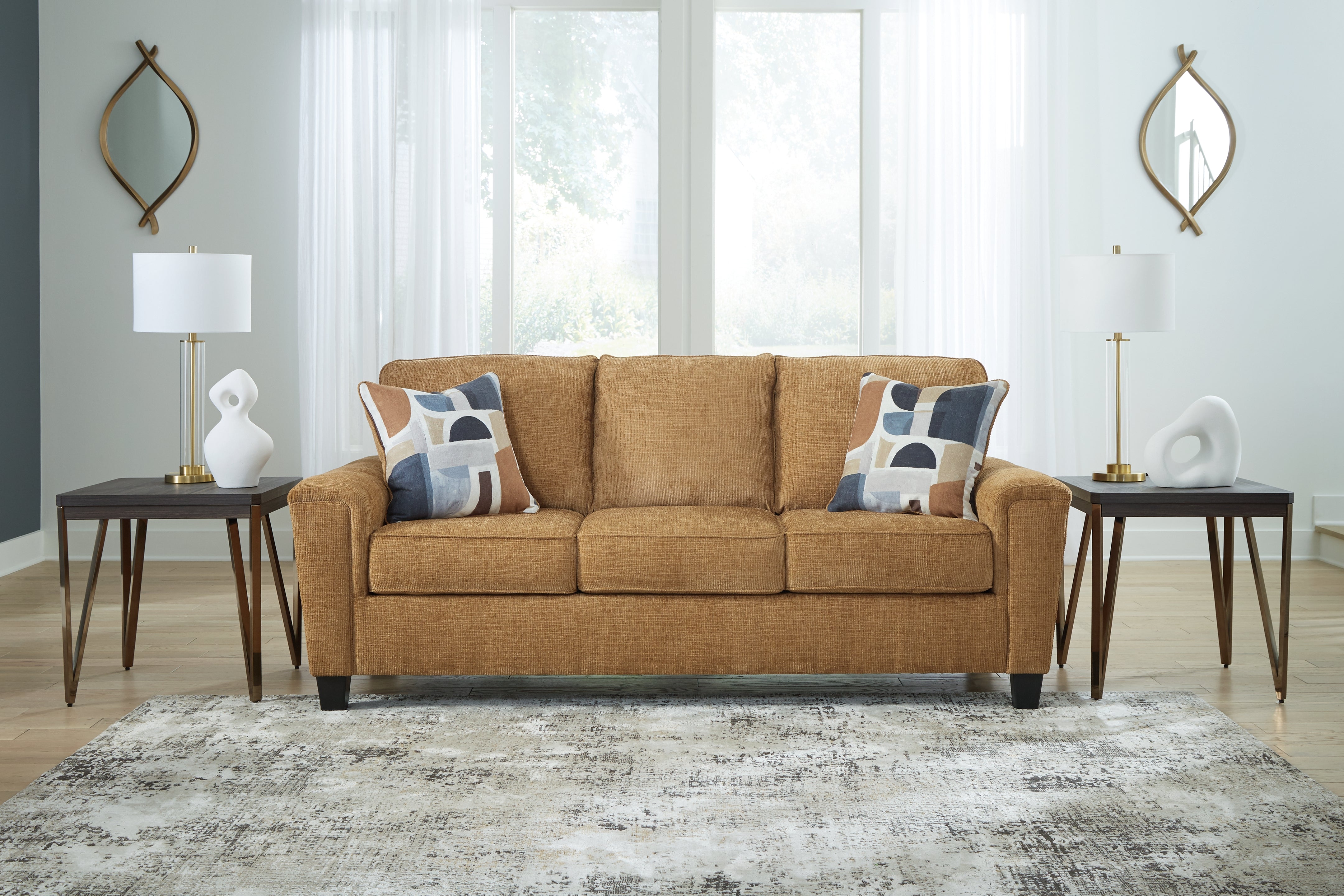 Best Furniture Outlet - Ashley Furniture - Erinslane Living Room - Sofa / Honey - 2520738