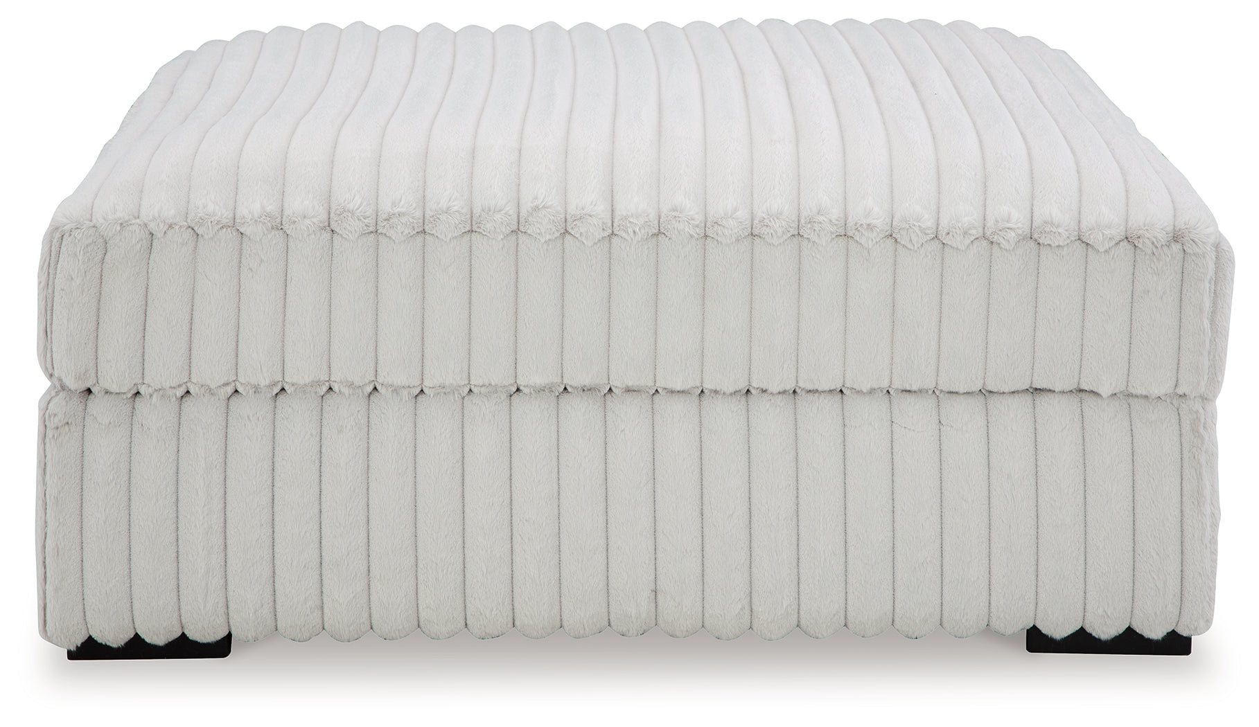 Best Furniture Outlet - Ashley Furniture - Stupendous 4-Piece Sectional and Oversized Accent Ottoman - 4-Piece Sectional and Oversized Accent Ottoman / Alloy - 25903U3