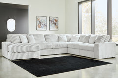 Best Furniture Outlet - Ashley Furniture - Stupendous Sectional - RAF 6-Piece Sectional with Chaise / Alloy - 25903S21