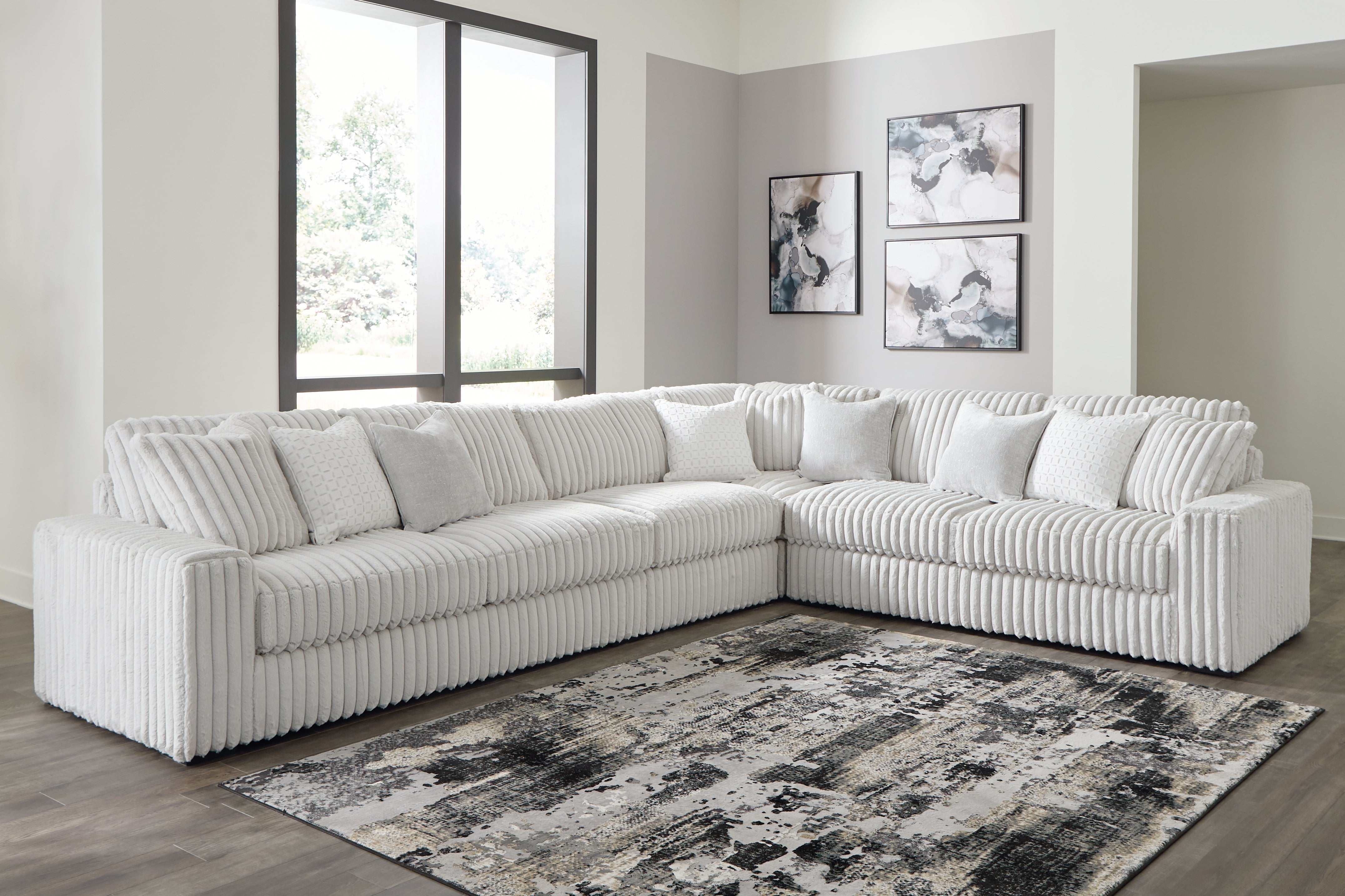 Best Furniture Outlet - Ashley Furniture - Stupendous Sectional - LAF 4-Piece Sectional / Alloy - 25903S2