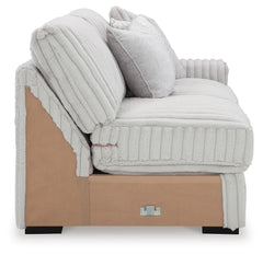 Stupendous 4-Piece Sectional, Oversized Chaise and Ottoman