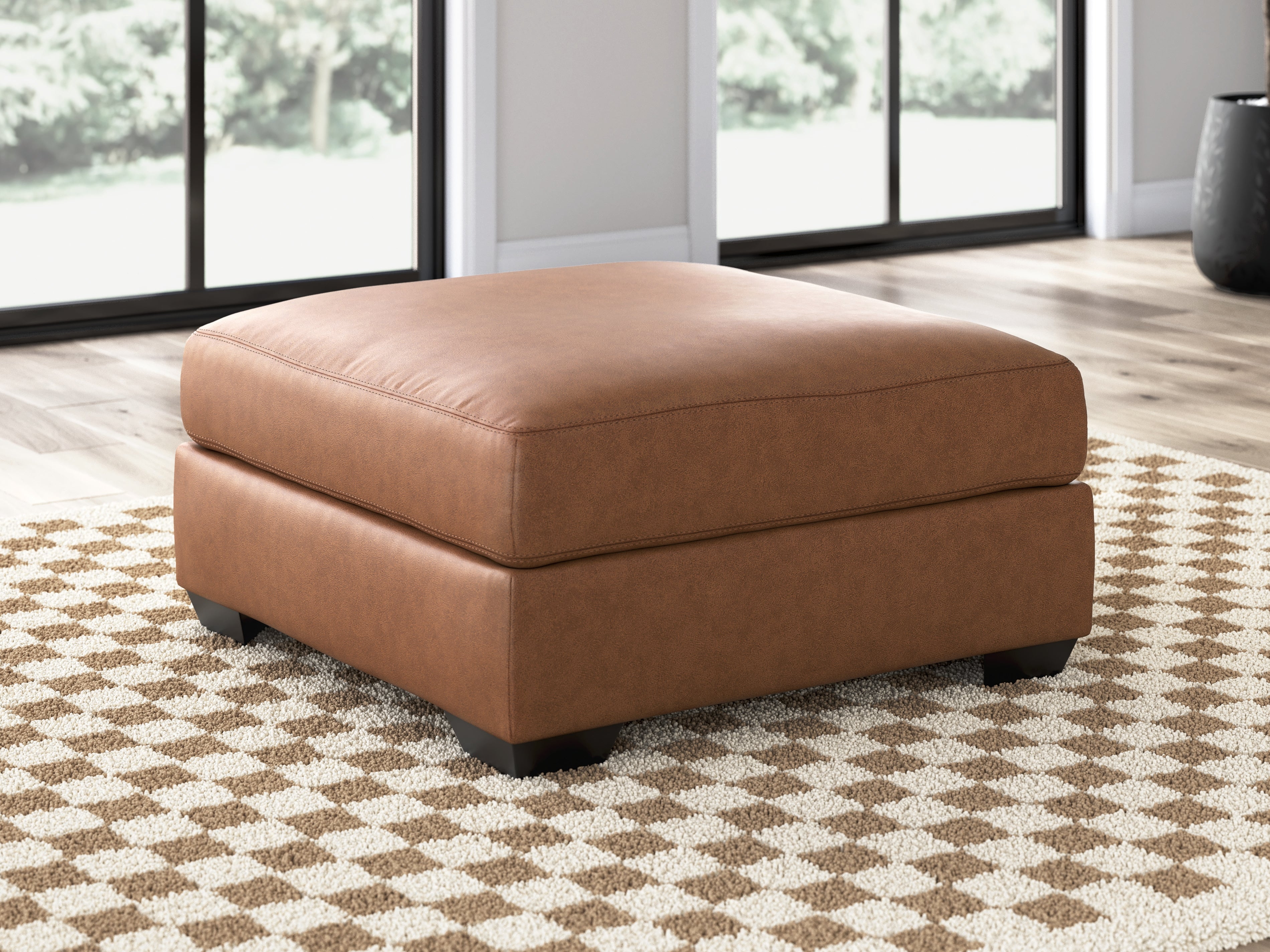 Best Furniture Outlet - Ashley Furniture - WillowBend Living Room - Oversized Accent Ottoman / Caramel - PC2770408