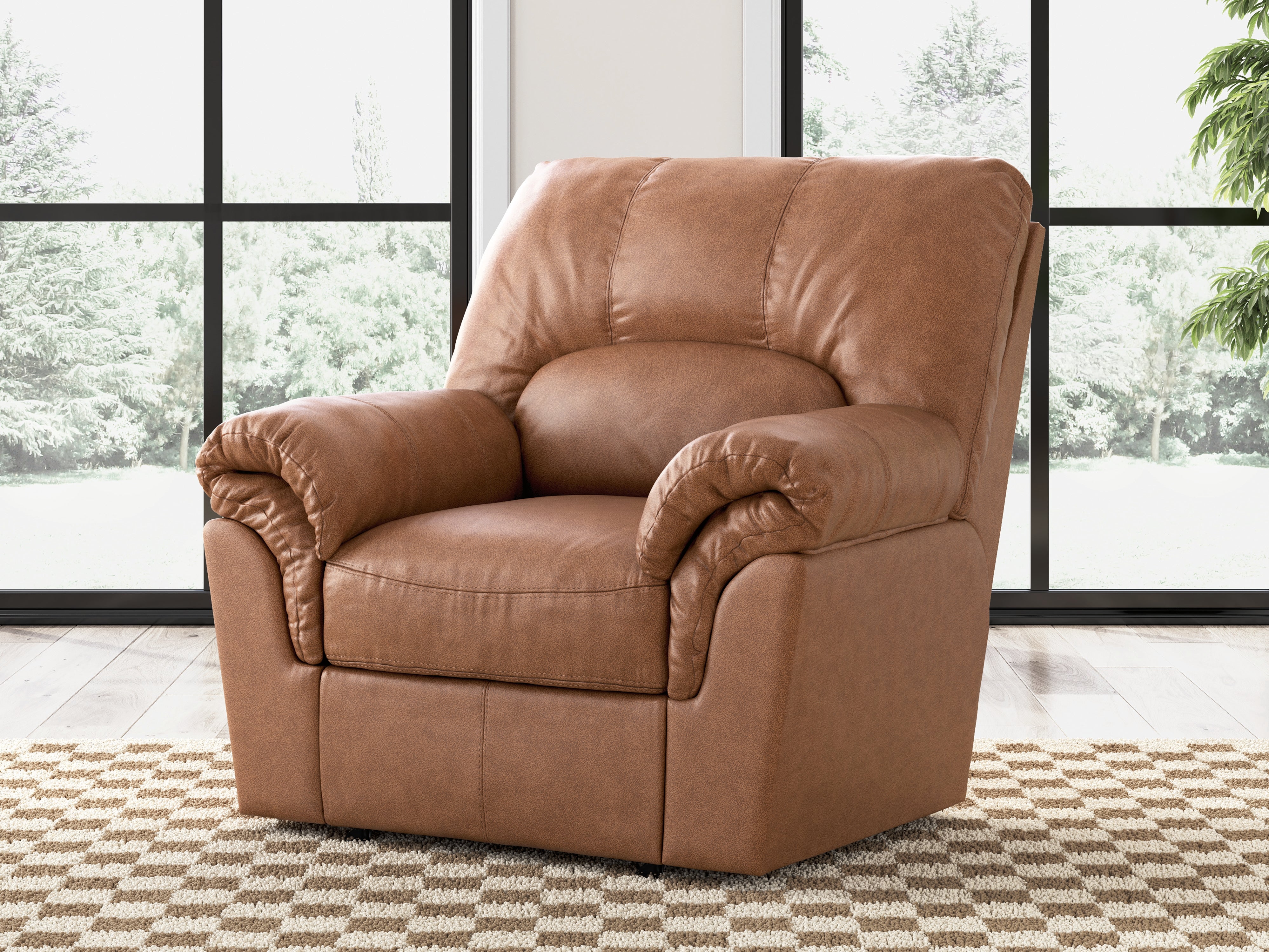 Best Furniture Outlet - Ashley Furniture - WillowBend Living Room - Rocker Recliner / Caramel - PC2770425