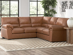 Best Furniture Outlet - Ashley Furniture - WillowBend Sectional - RAF 2-Piece Sectional / Caramel - PC27704S1