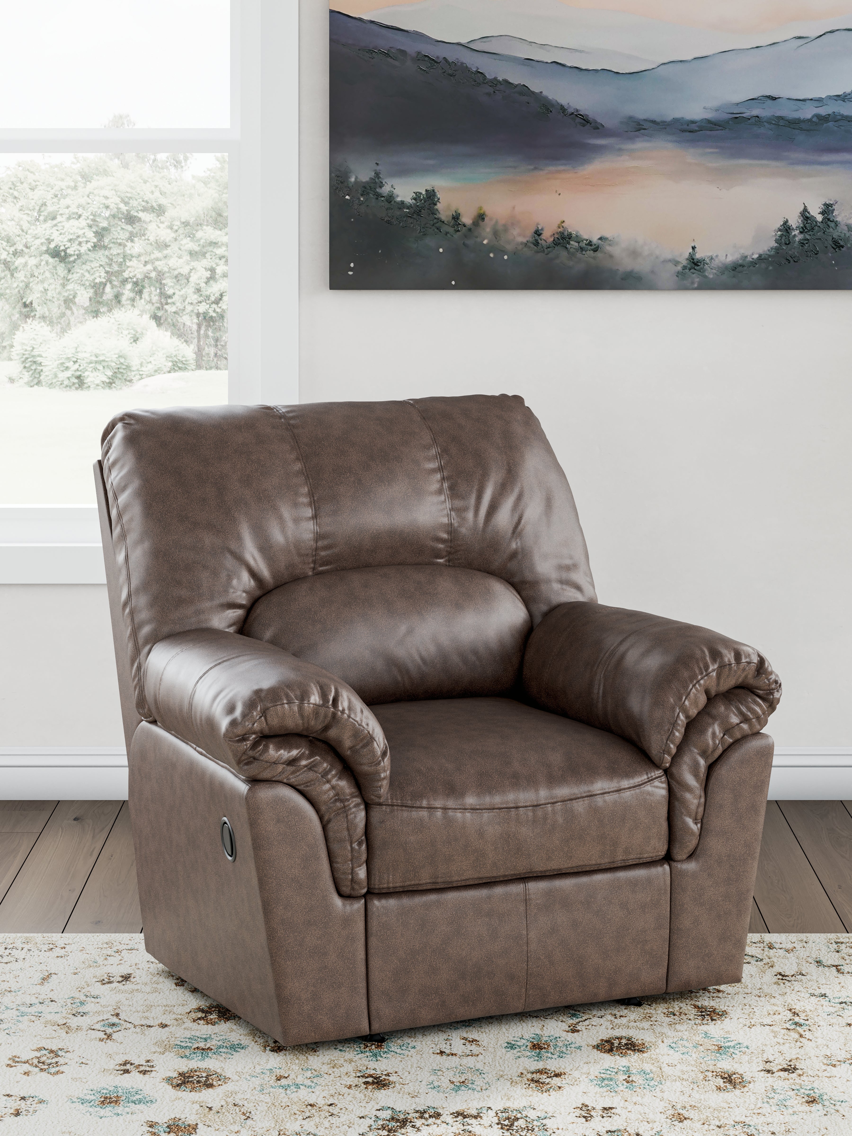 Best Furniture Outlet - Ashley Furniture - WillowBend Living Room - Rocker Recliner / Umber - PC2770525