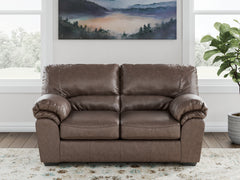 Best Furniture Outlet - Ashley Furniture - WillowBend Living Room - Loveseat / Umber - PC2770535
