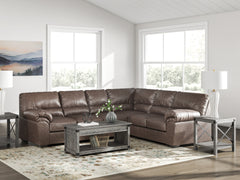 Best Furniture Outlet - Ashley Furniture - WillowBend Sectional - RAF 3-Piece Sectional / Umber - PC27705S3