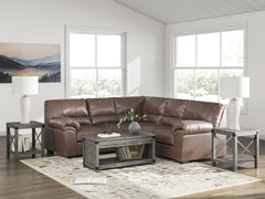 Best Furniture Outlet - Ashley Furniture - WillowBend Sectional - RAF 2-Piece Sectional / Umber - PC27705S1