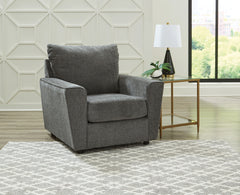Best Furniture Outlet - Ashley Furniture - Stairatt Living Room - Chair / Gravel - 2850220