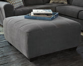 Best Furniture Outlet - Ashley Furniture - Ambee Living Room - Oversized Accent Ottoman / Slate - 2862008
