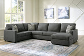 Best Furniture Outlet - Ashley Furniture - Edenfield Sectional - RAF 3-Piece Sectional with Chaise / Linen - 29004S1
