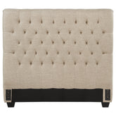 Best Furniture Outlet - Coaster - Chloe Upholstered Full Panel Headboard Oatmeal - 300007FB1