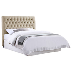 Best Furniture Outlet - Coaster - Chloe Upholstered Full Panel Headboard Oatmeal - 300007FB1