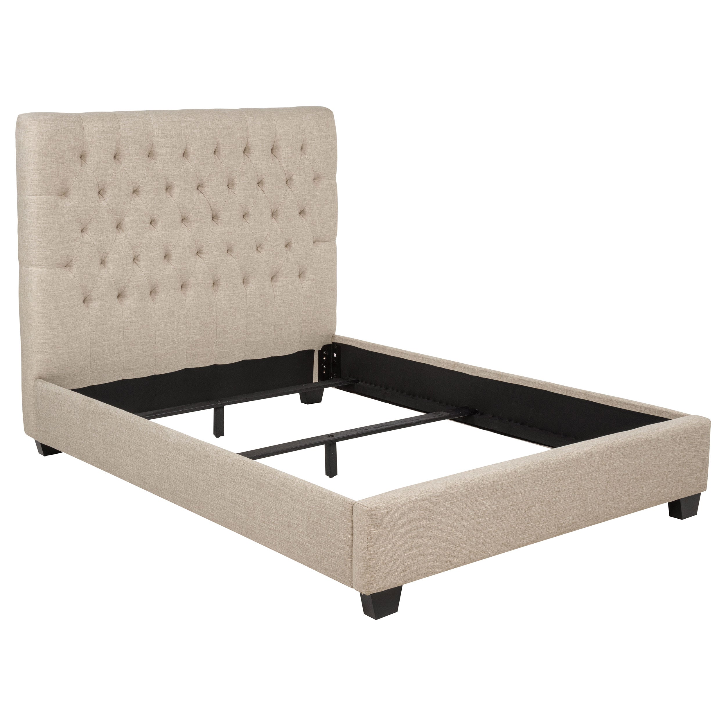 Best Furniture Outlet - Coaster - Chloe Upholstered Full Panel Bed Oatmeal - 300007F