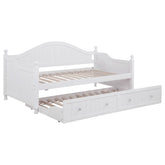 Best Furniture Outlet - Coaster - Julie Ann Wood Twin Daybed with Trundle White - 300053